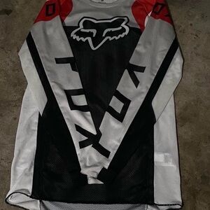 Fox Long Sleeve Shirt - Black, White, Red